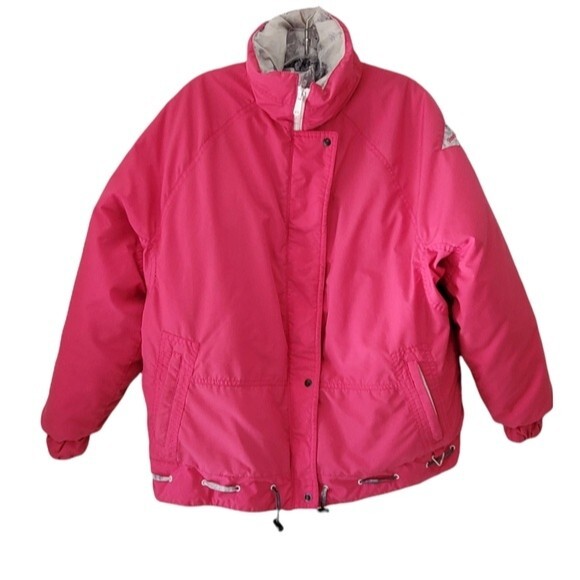 Powderhorn Jackets & Blazers - Powderhorn Reversible Ski Snow Coat Women 10 Pink Winter Adjustable